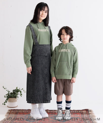 《環境配慮素材》OG CANVAS TERRY LOOP MAMAS HOODIE オーガニックコットン裏毛 製品染め［100-145cm］