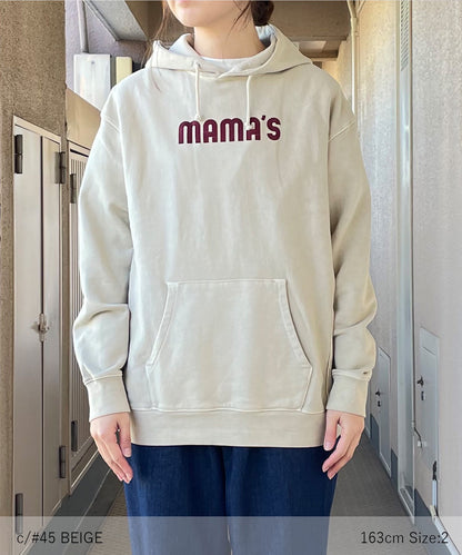 [Eco-friendly material] OG CANVAS TERRY LOOP MAMAS HOODIE Organic cotton fleece product dyed [145-165cm]