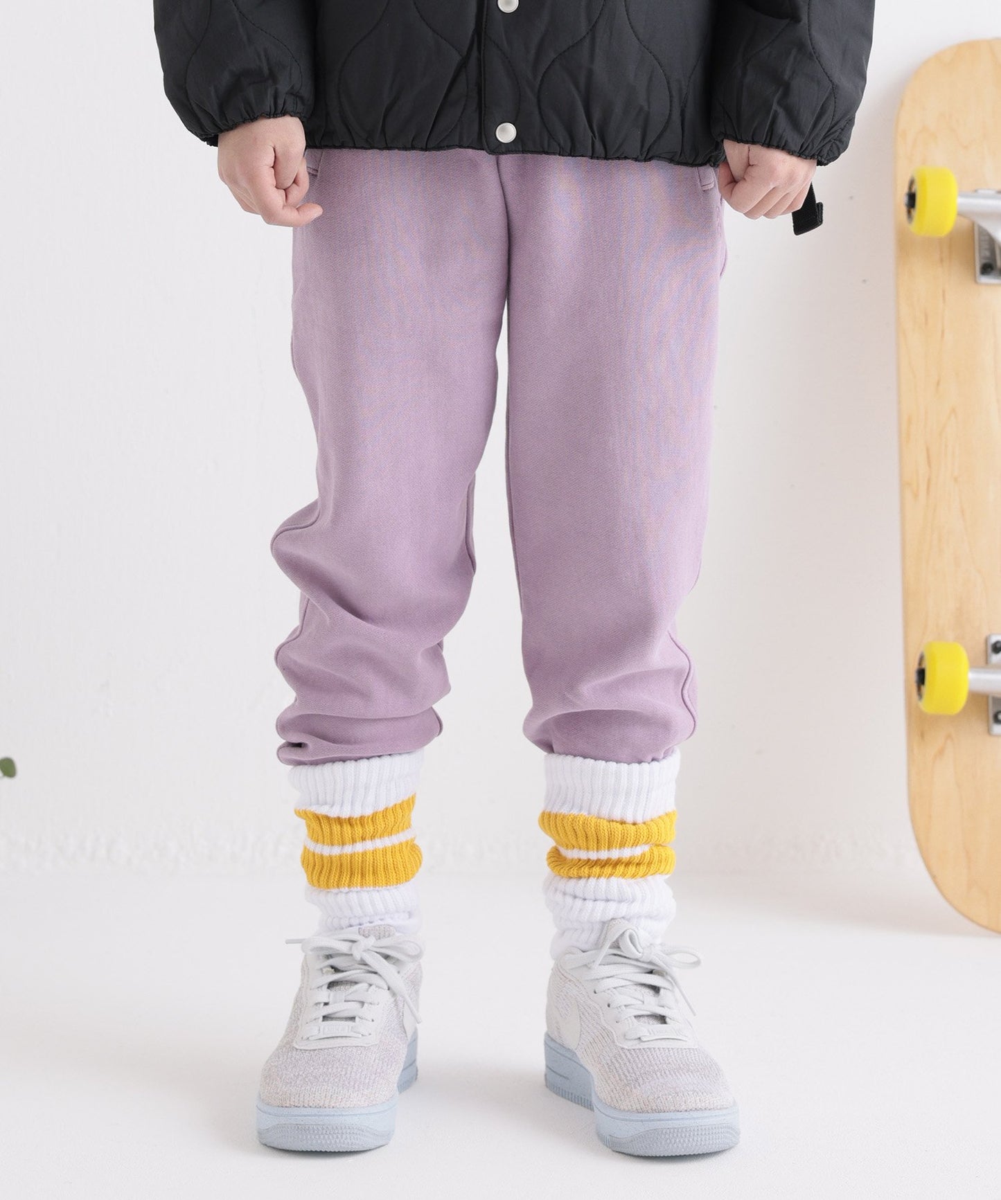 [Eco-friendly material] OG CANVAS TERRY LOOP PANTS Organic cotton fleece product dyed [100-145cm]