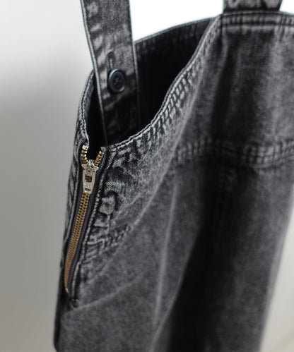 【環保材質】OG DENIM JUMPER SKIRT 有機棉漂白牛仔布 全季材質【145-165cm】