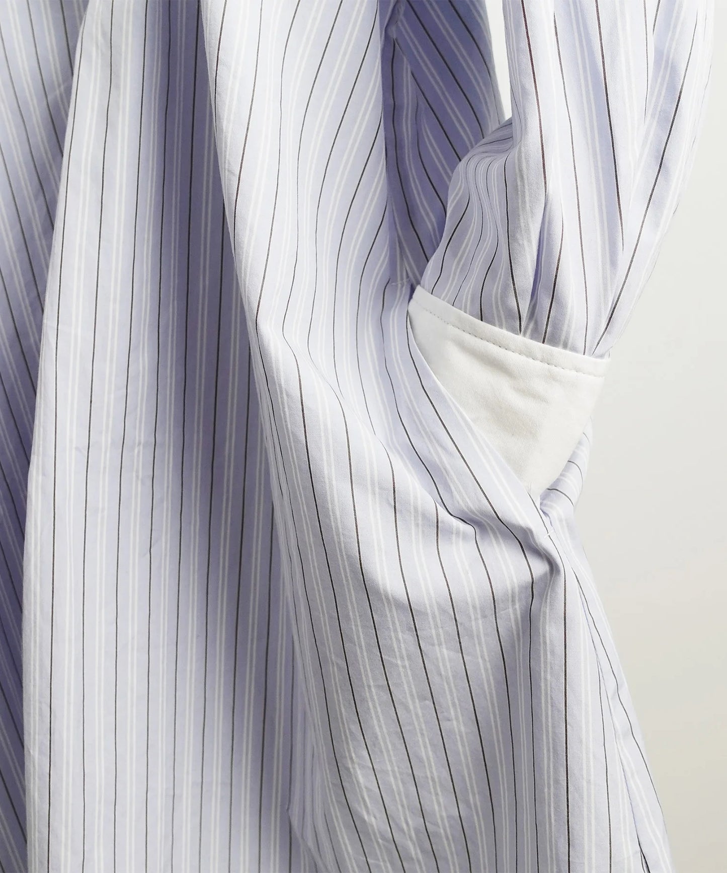 PAJAMA LONG SHIRT Long shirt/band collar [100-145cm]