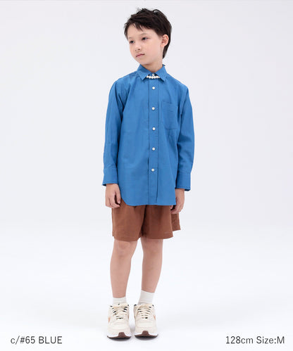 [Environmentally friendly material] STANDARD COLOR SHIRT On/off shirt [100-145cm]