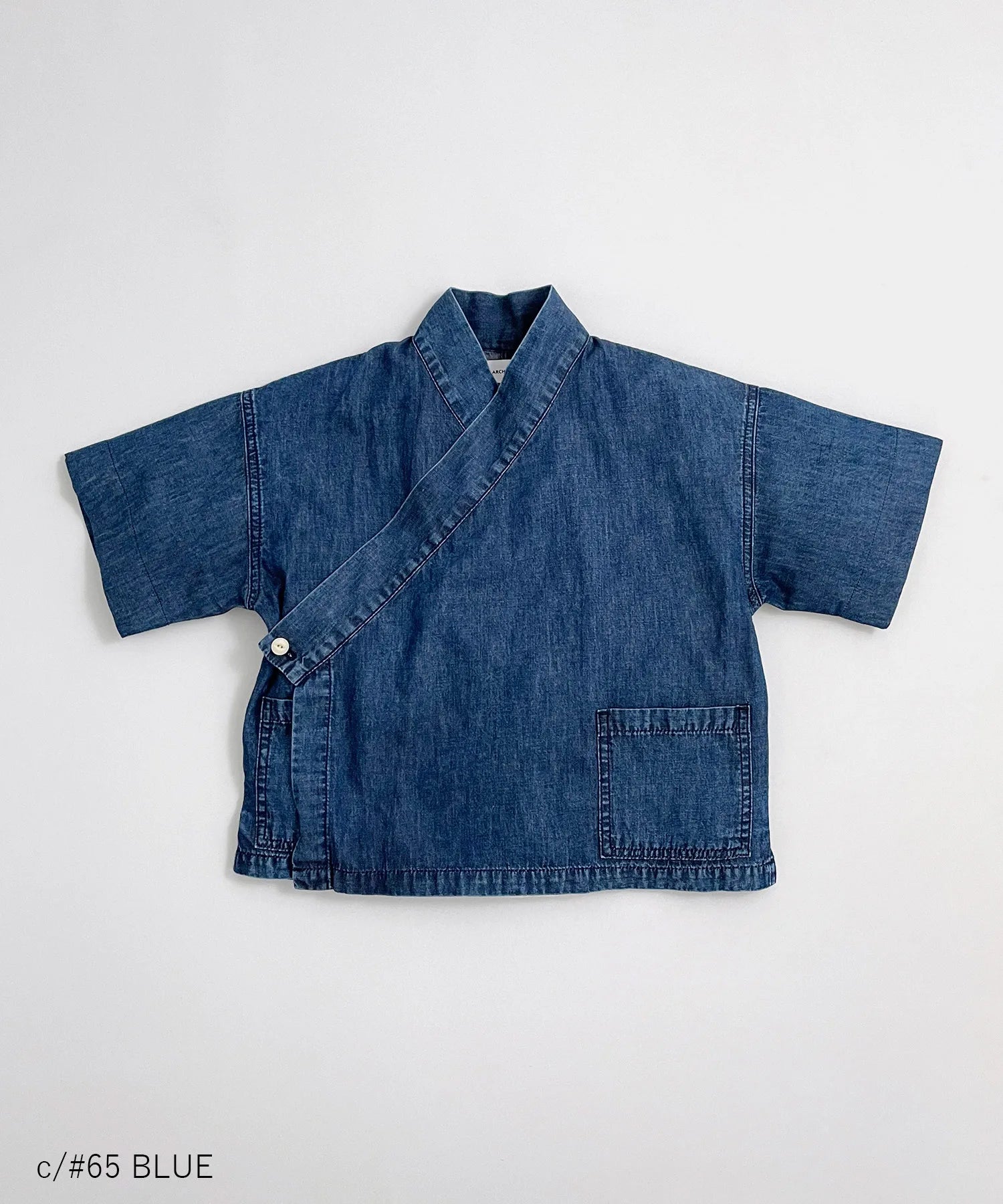 LIGHT DENIM SAMUE 作務衣 甚平 セットアップ対応[100-145cm LIGHT DENIM SAMUE 作務衣 甚平 セットアップ対応[100-145cm