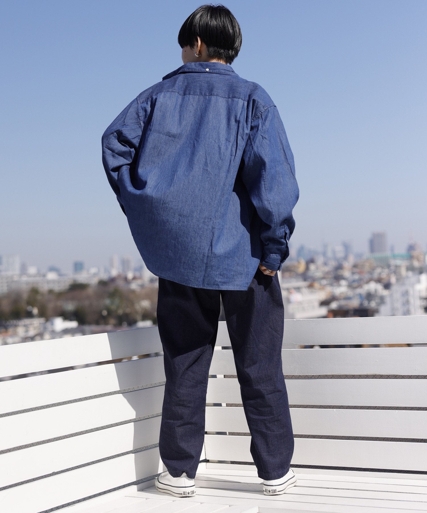LIGHT DENIM B/D SHIRT オンオフ兼用［145-175cm］ – ARCH&LINE