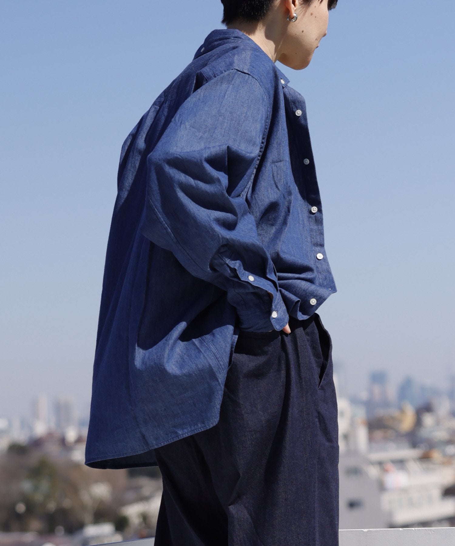 LIGHT DENIM B/D SHIRT オンオフ兼用［145-175cm］ – ARCH&LINE