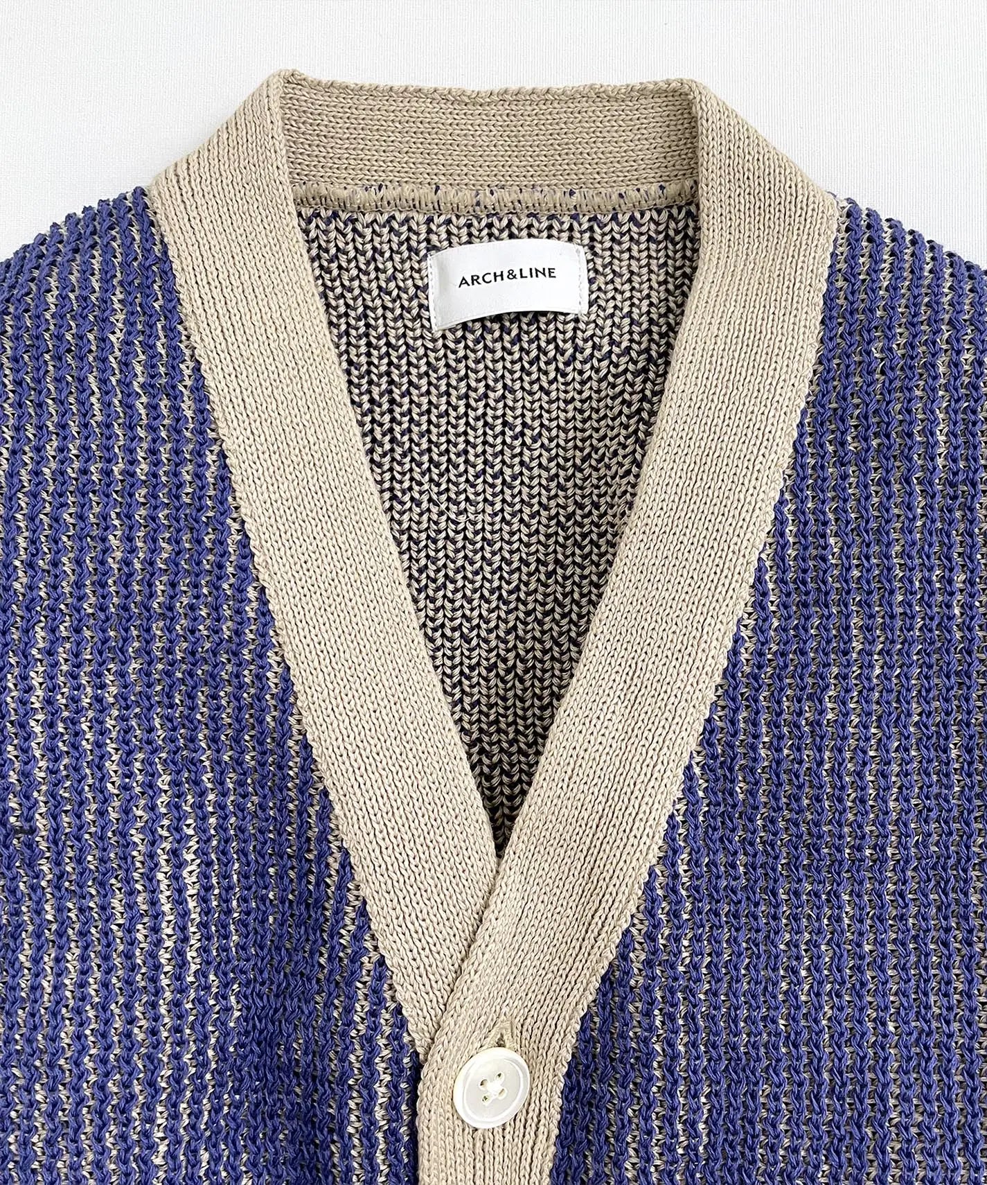 GIMA STRIPE KNIT CARDIGAN Made in Japan 100% Cotton Occasion [100-145cm]