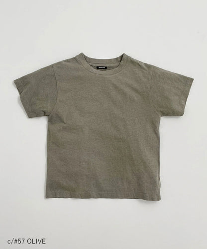 《環境配慮素材》OG UNDYED H/S TEE オーガニックコットン 無染色 薄手［145-175cm］