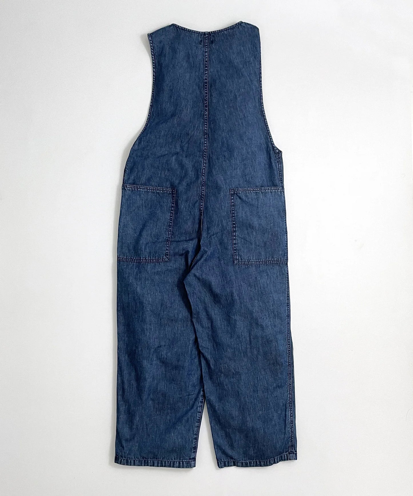 淺色牛仔背帶褲 一體成型薄布料 [100-145cm]
