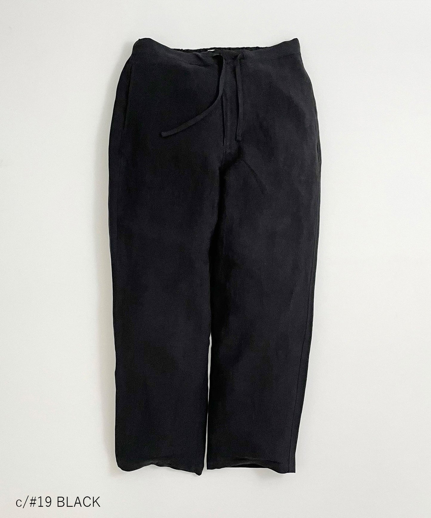 [Environmentally friendly material] LINEN/RAYON EASY PANTS Cool touch feeling On/off use Setup compatible [115-145cm]