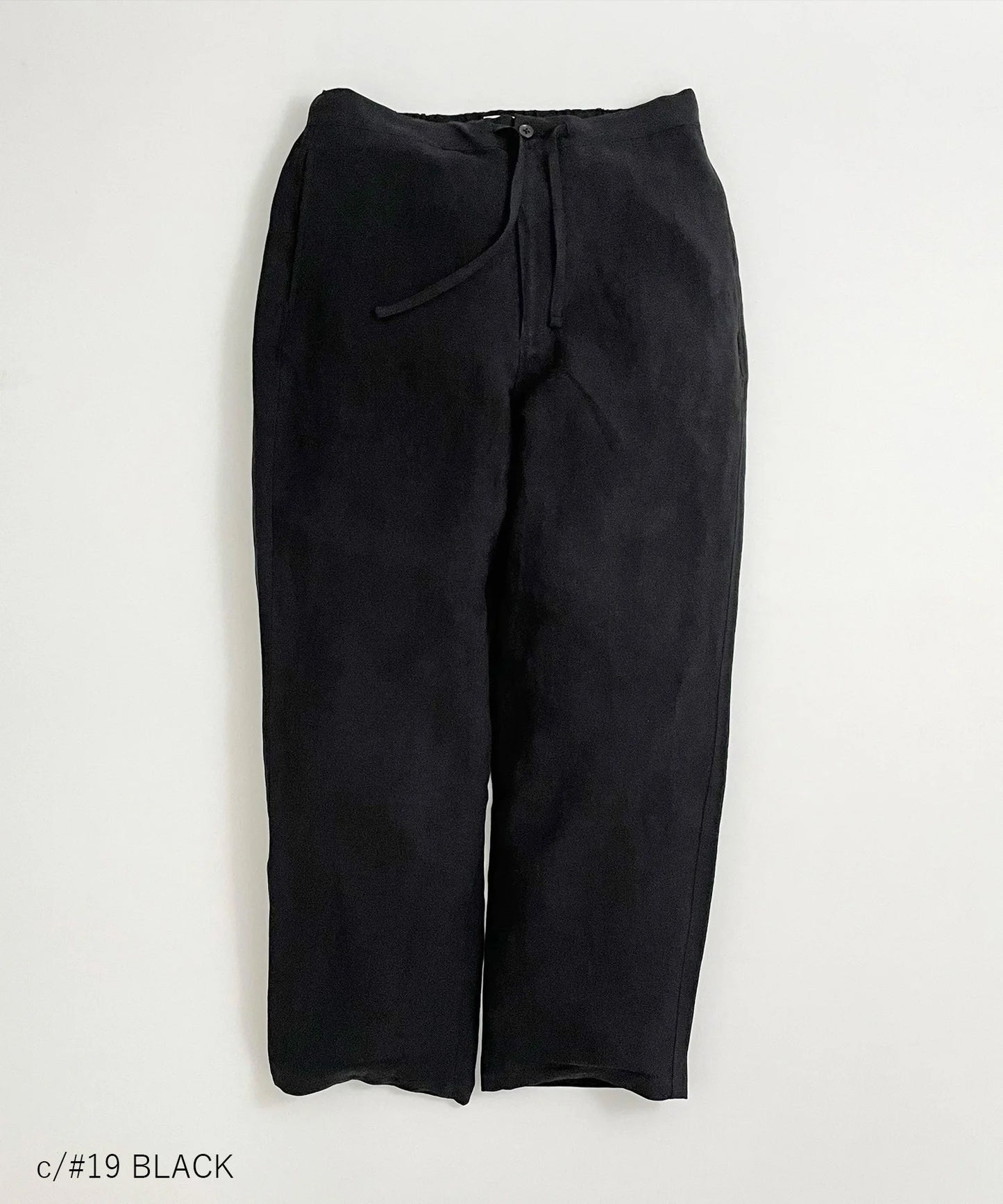 《Environmentally friendly material》LINEN/RAYON EASY PANTS Cool touch feeling On/off use Setup compatible [145-175cm]