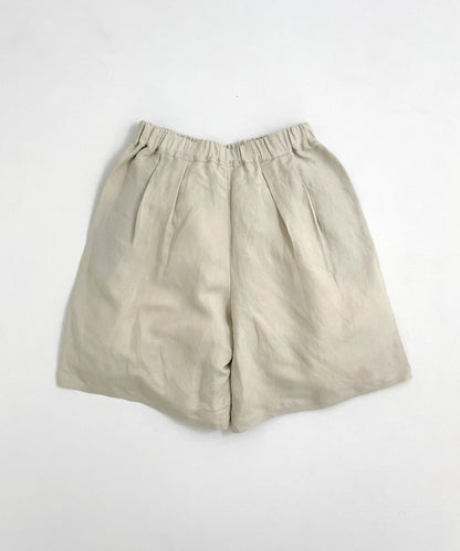 [Environmentally friendly material] LINEN/RAYON NEUTRAL SHORTS Cool touch feeling On/off use Setup compatible [100-145cm]