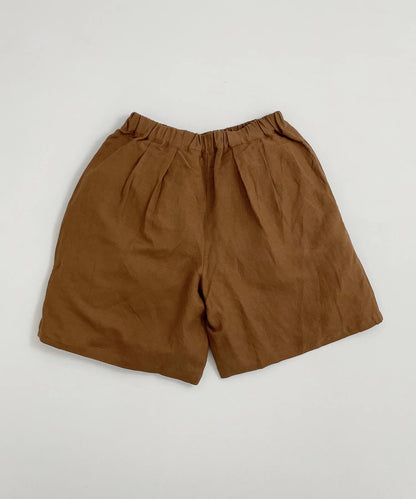 [Environmentally friendly material] LINEN/RAYON NEUTRAL SHORTS Cool touch feeling On/off use Setup compatible [145-175cm]