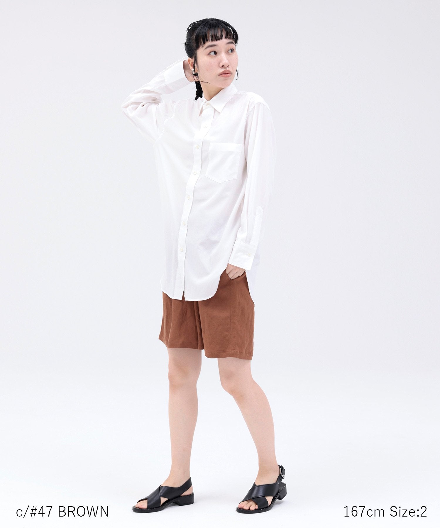 環境配慮素材》LINEN/RAYON NEUTRAL SHORTS 接触冷感 オンオフ兼用