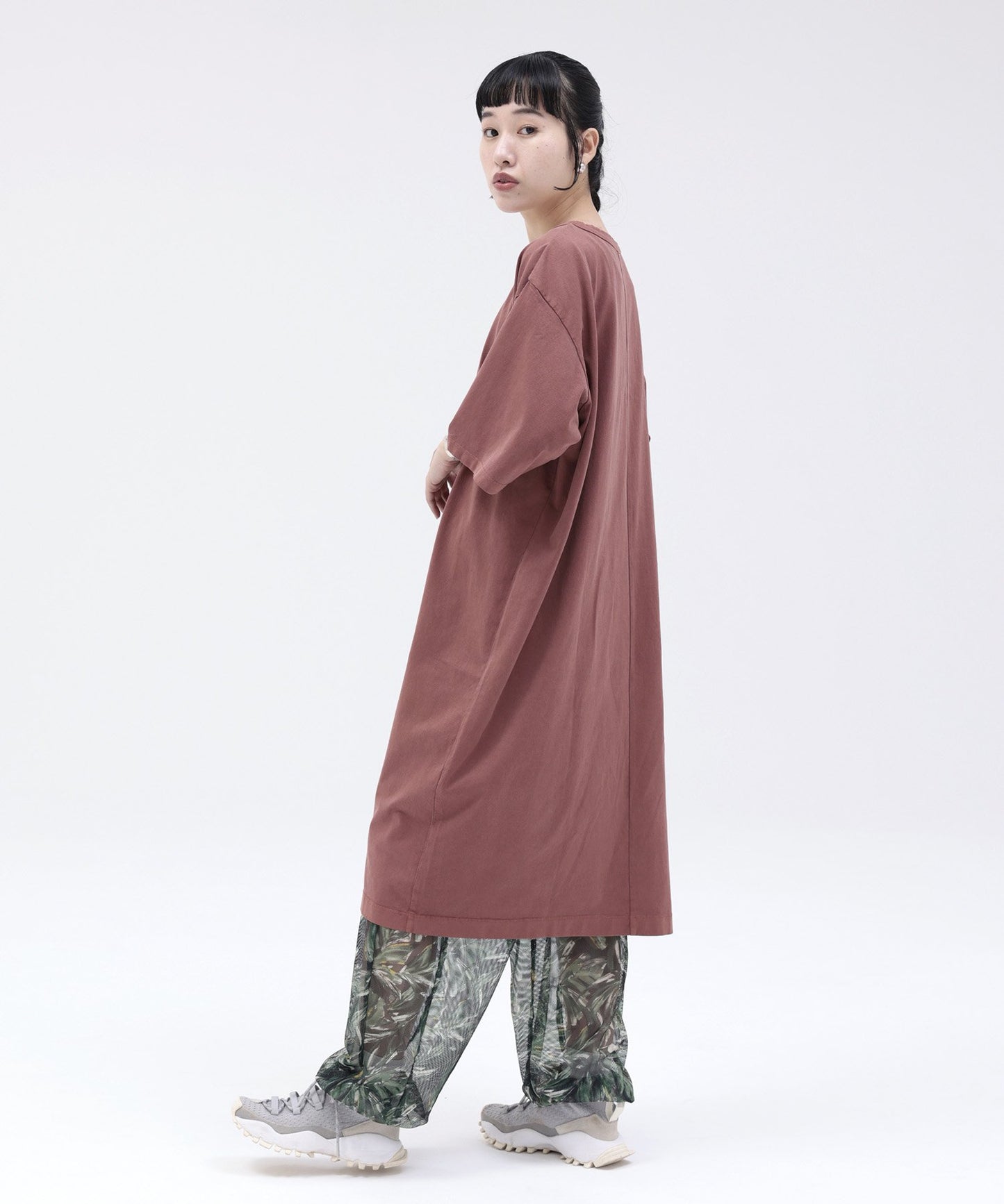 【環保材質】OG GD COTTON V/N SACK DRESS 有機棉 產品染色【155-165cm】