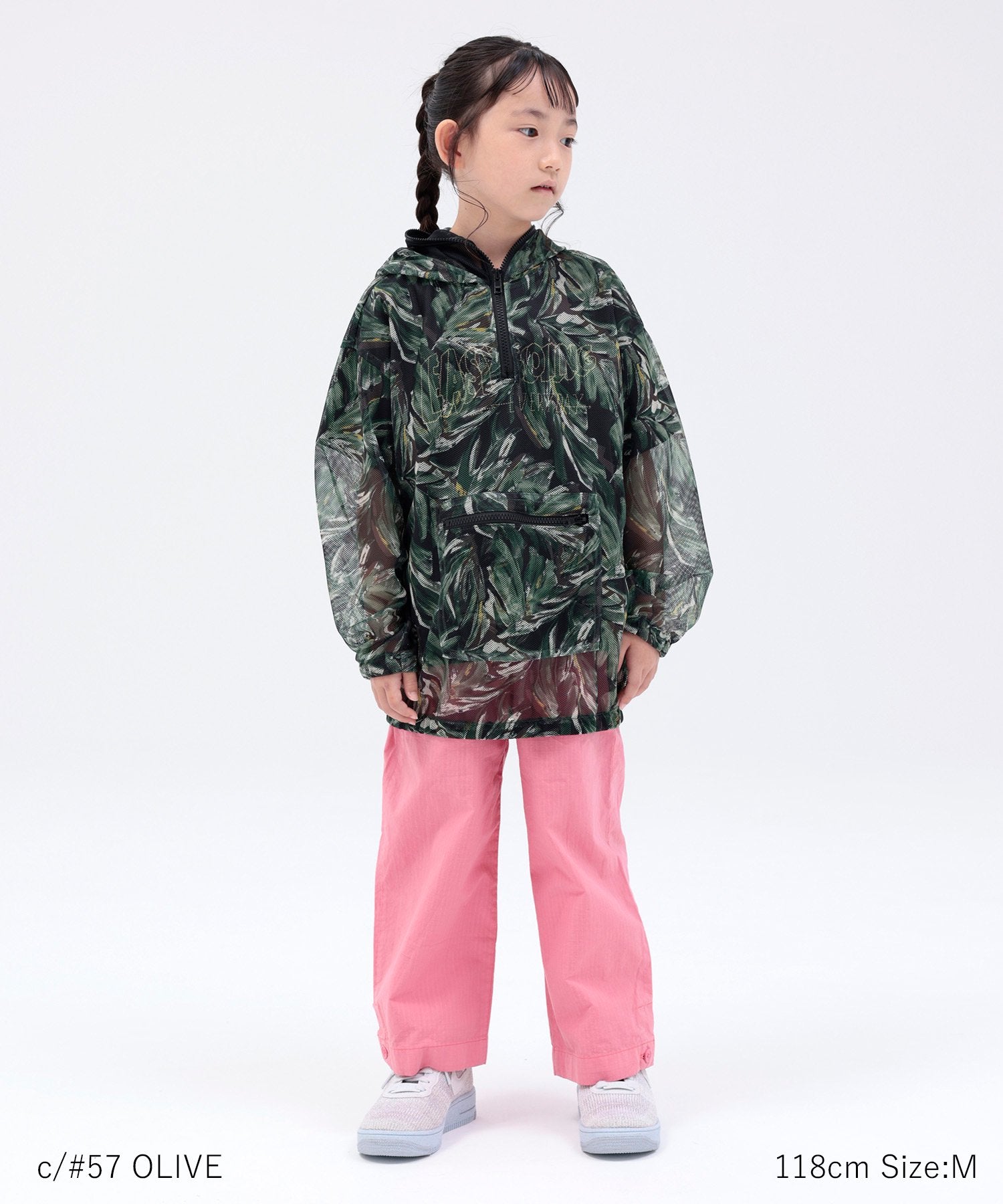 環境配慮素材》PRINT ECO MESH ANORAK リサイクルポリエステル