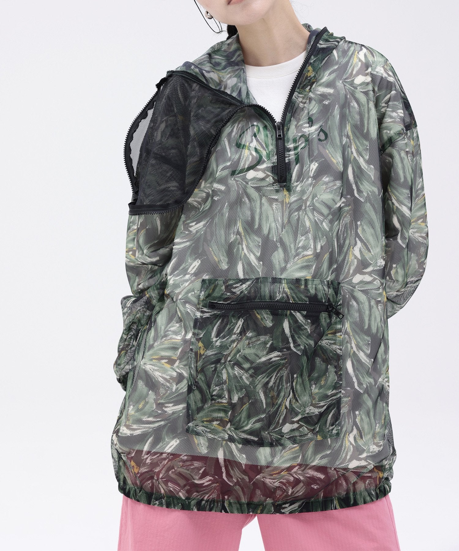 環境配慮素材》PRINT ECO MESH ANORAK リサイクルポリエステル