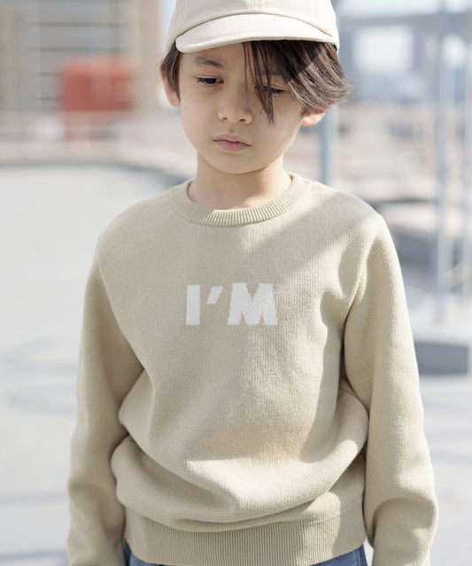 《環境配慮素材》OG COTTON I’M KNIT PO オーガニックコットン オンオフ兼用 ジャガードニット［100-145cm］