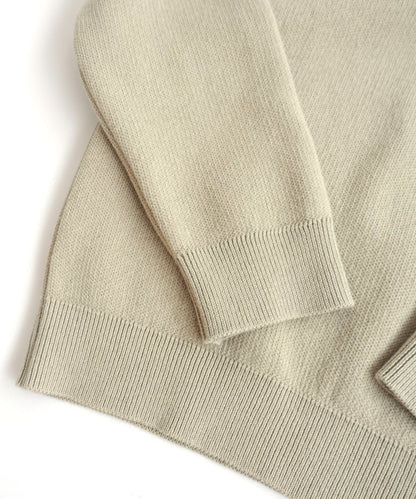 [Environmentally friendly material] OG COTTON I'M KNIT PO Organic cotton For both on and off use Jacquard knit [100-145cm]