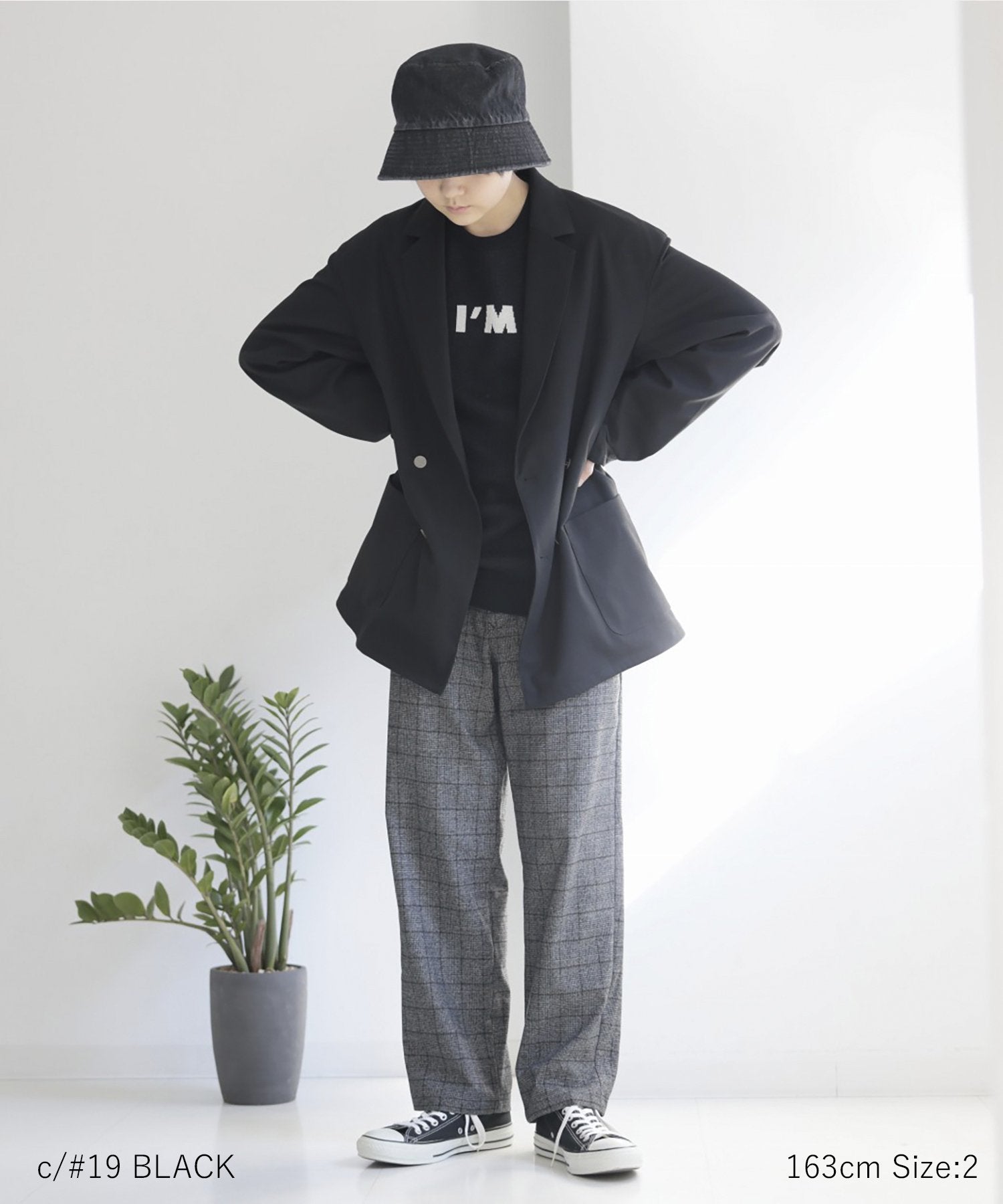 環境配慮素材》OG COTTON I'M KNIT PO オーガニックコットン オンオフ