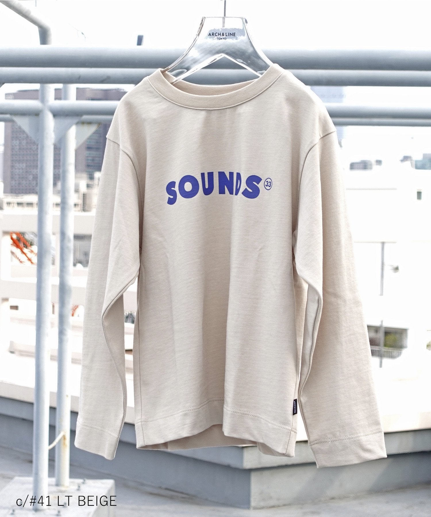 《環境配慮素材》OG CLEAR COTTON SOUNDS TEE オーガニックコットン ガス焼き天竺 ジャストルーズ型  チャリティー［85-145cm］