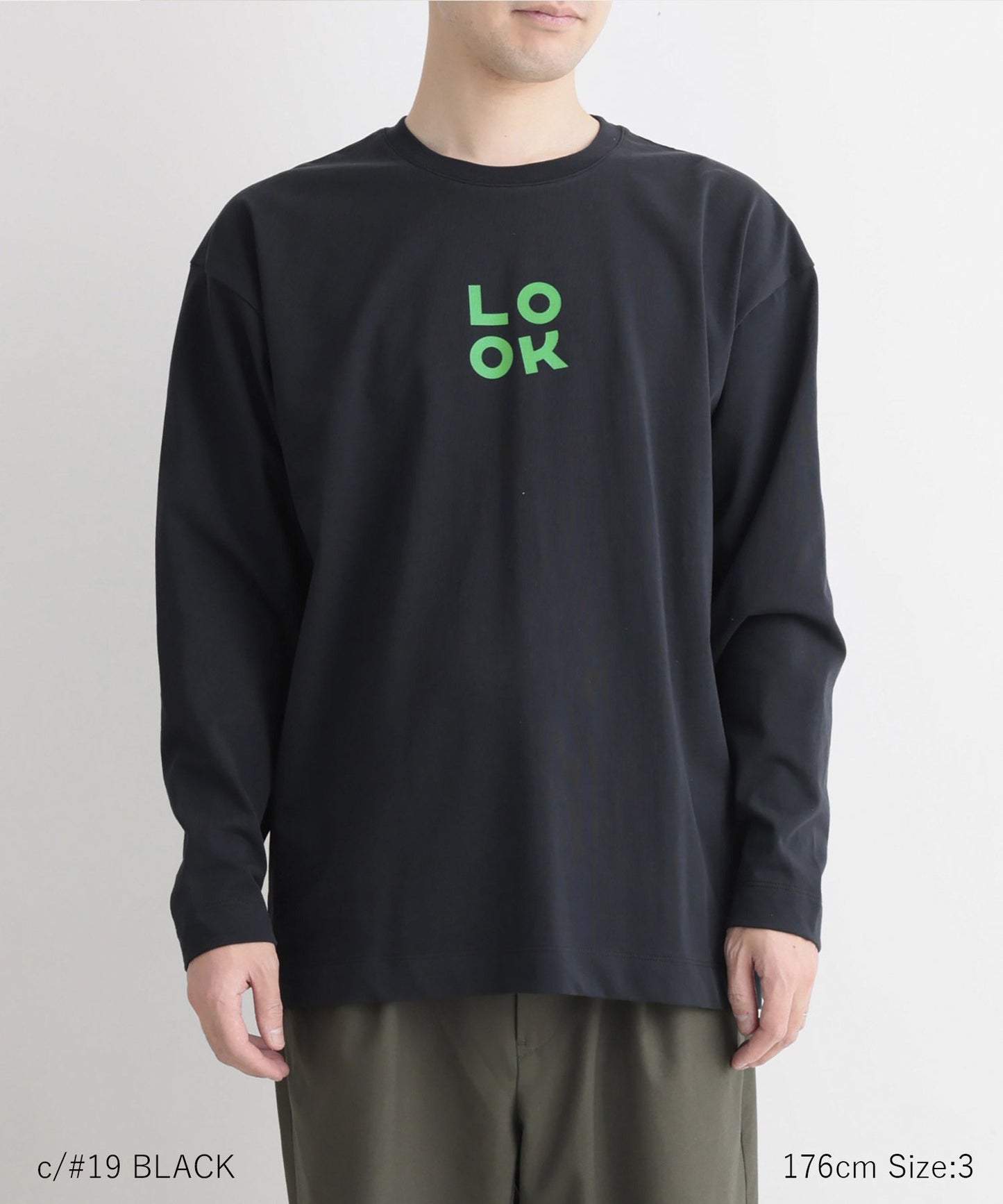 [Environmentally friendly material] OG CLEAR COTTON LOOK TEE Organic cotton gas fired jersey Just loose type Charity [145-175cm]
