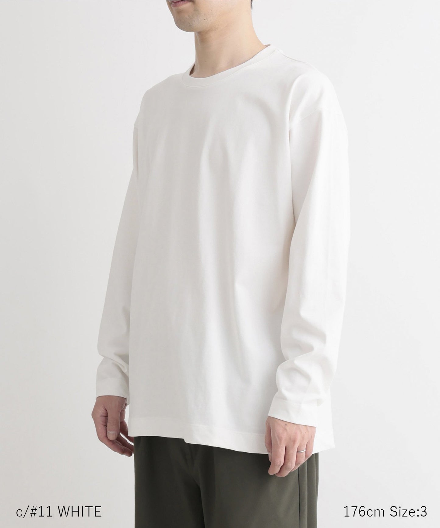 [Environmentally friendly material] OG CLEAR COTTON BASIC TEE Organic cotton gas fired jersey Just loose type Charity [145-175cm]