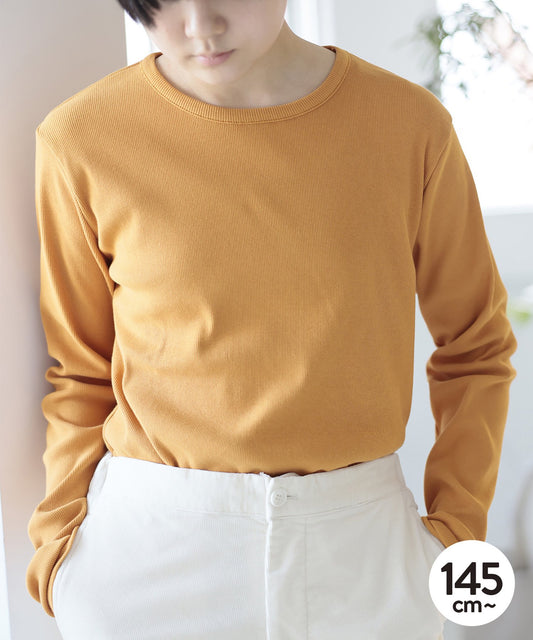 COTTON RIB C/N TEE Rib material cotton [145-175cm]