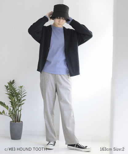 [Environmentally friendly material] FLANNEL EASY PANTS For both on and off use Set-up compatible [145-175cm]