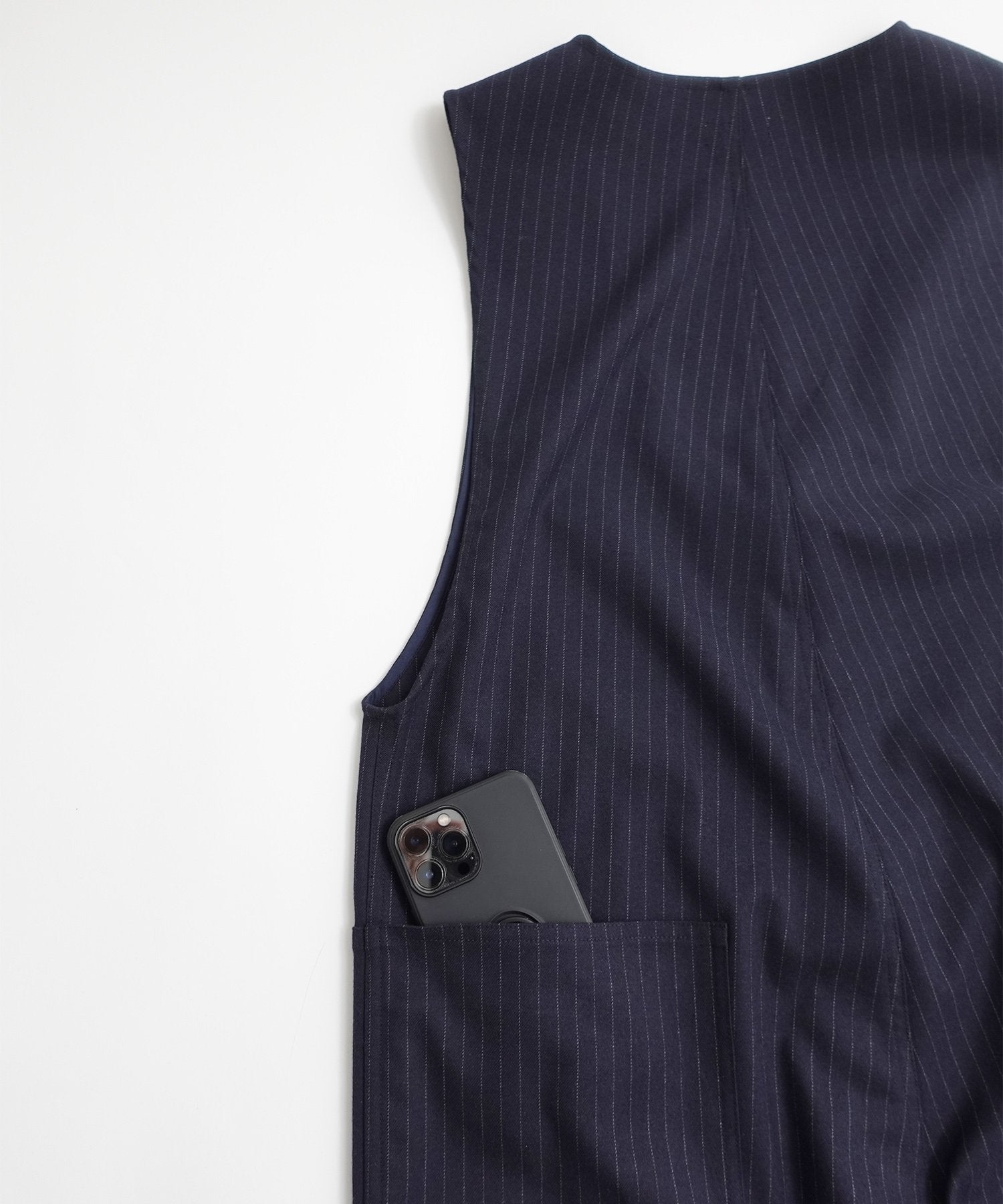 環境配慮素材》FLANNEL EASY U/N SALOPETTE オンオフ兼用 セットアップ