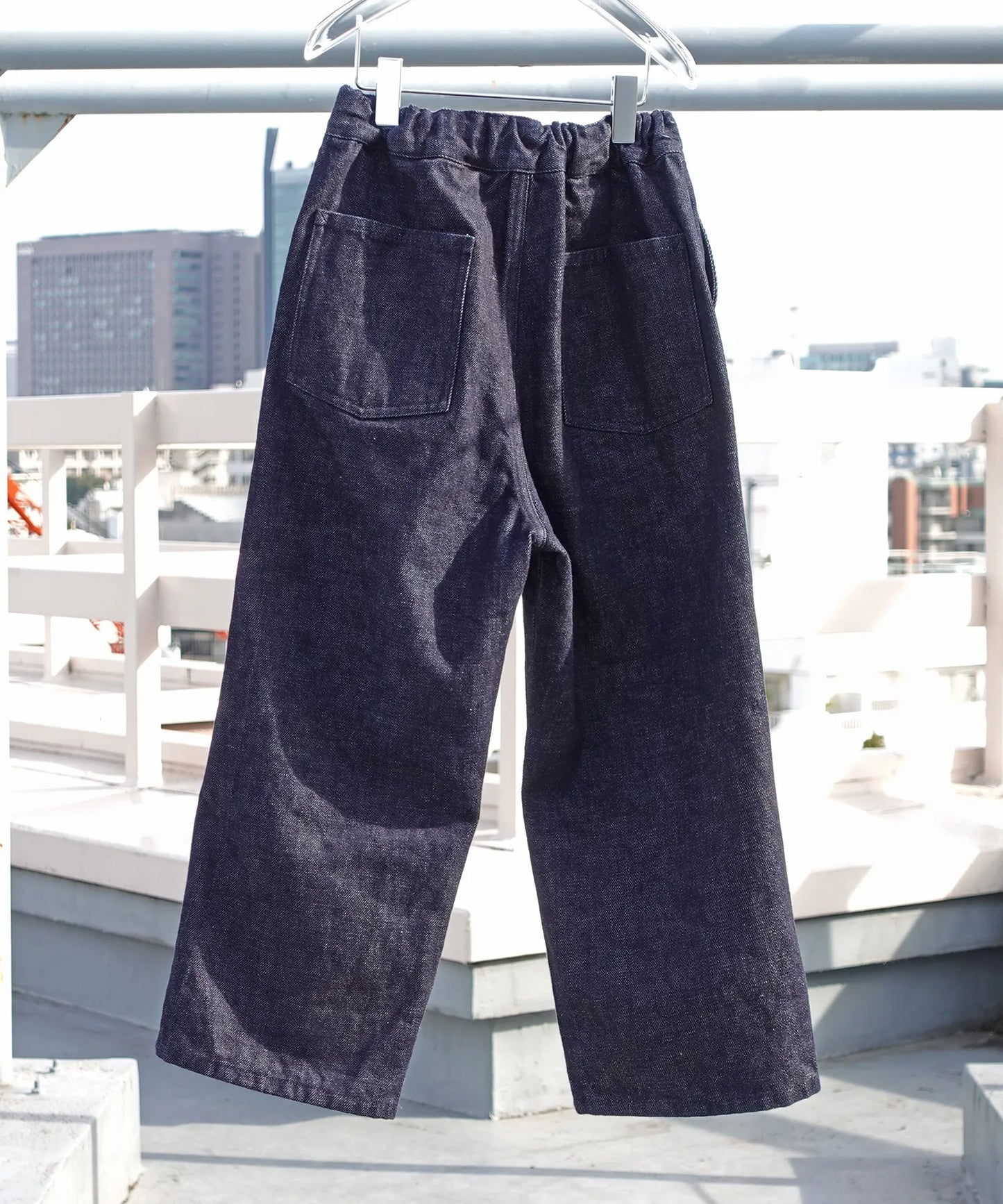 [Environmentally friendly material] Re DENIM PAINTER PANTS Recycled cotton denim Year-round material [100-145cm]