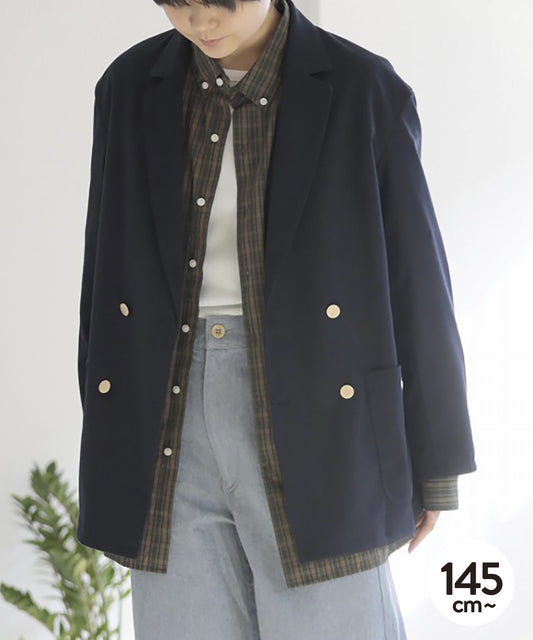 《環境配慮素材》FLANNEL EASY JACKET オンオフ兼用 セットアップ対応［145-175cm］