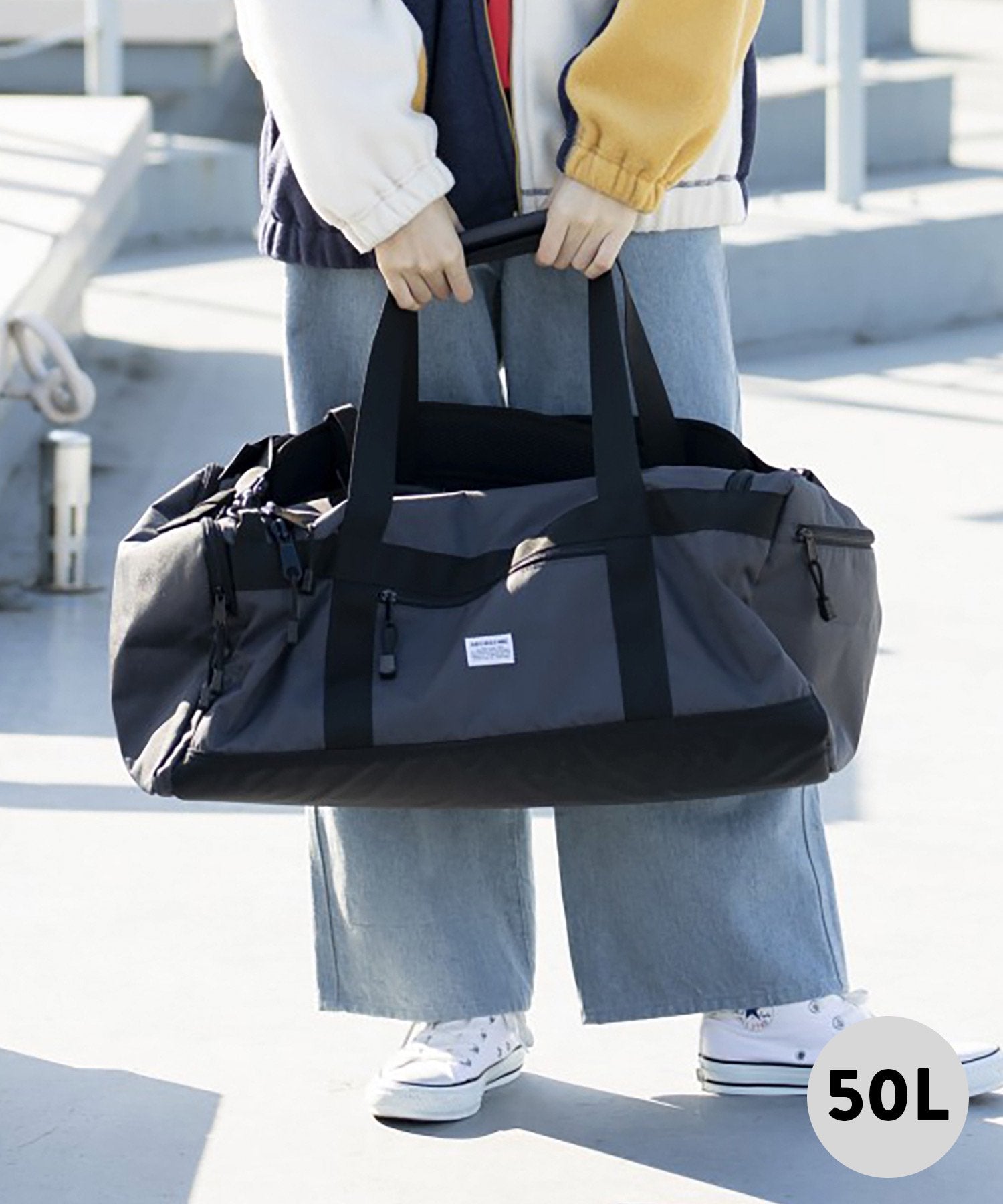 《環境配慮素材》PLAYERS DUFFLE BAG  クラブ活動 林間学校 キャンプ［容量50L］