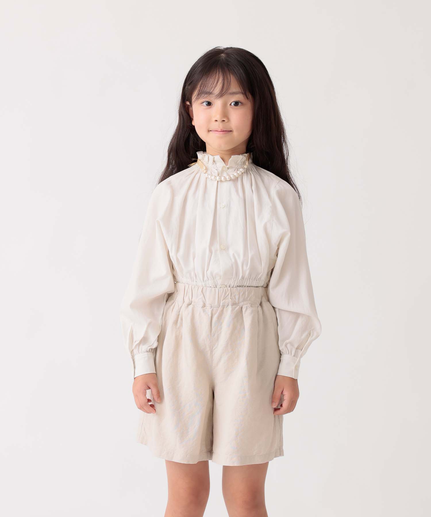 環境配慮素材》LINEN/RAYON NEUTRAL SHORTS 接触冷感 オンオフ兼用