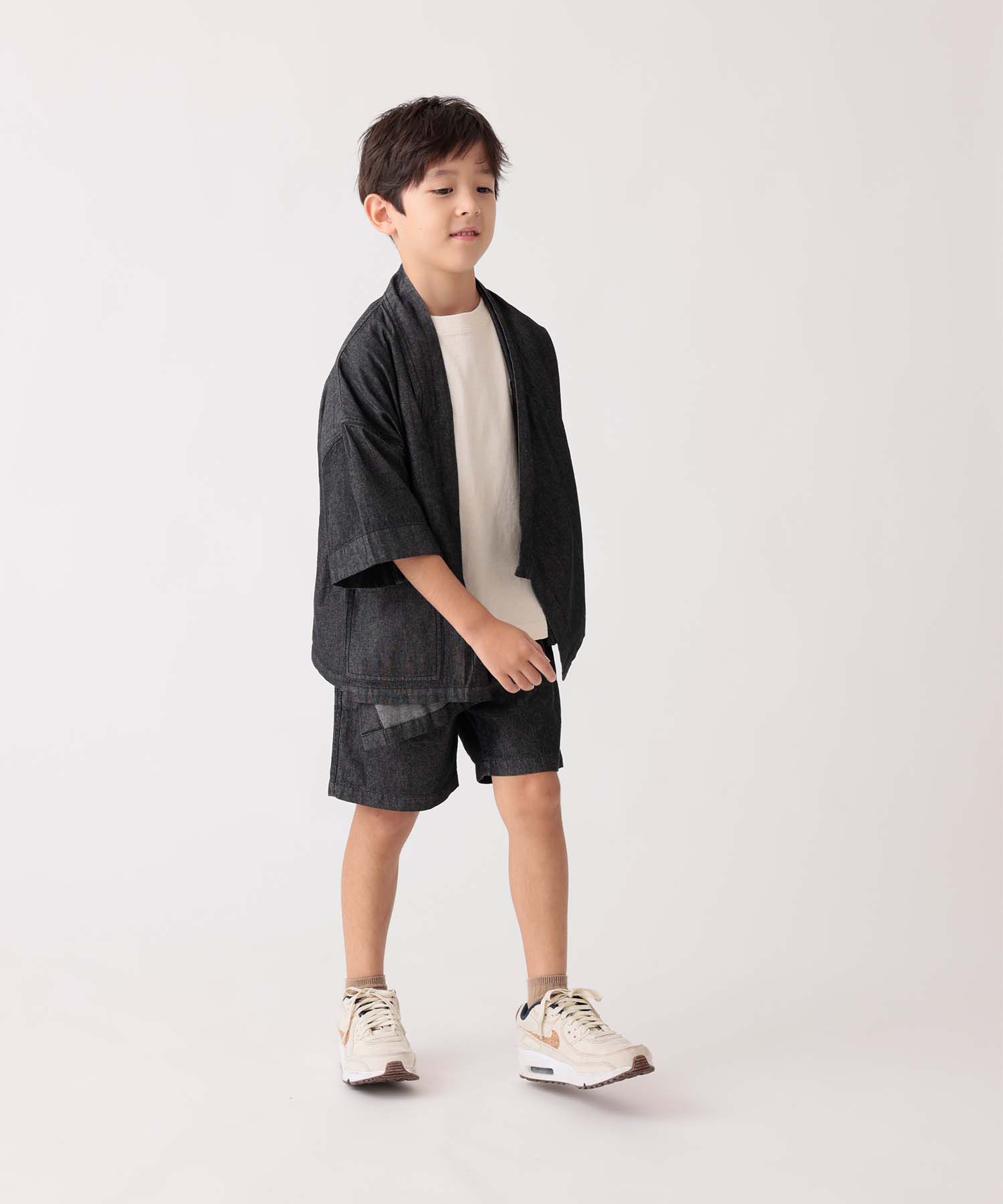 LIGHT DENIM SAMUE 作務衣 甚平 セットアップ対応［100-145cm