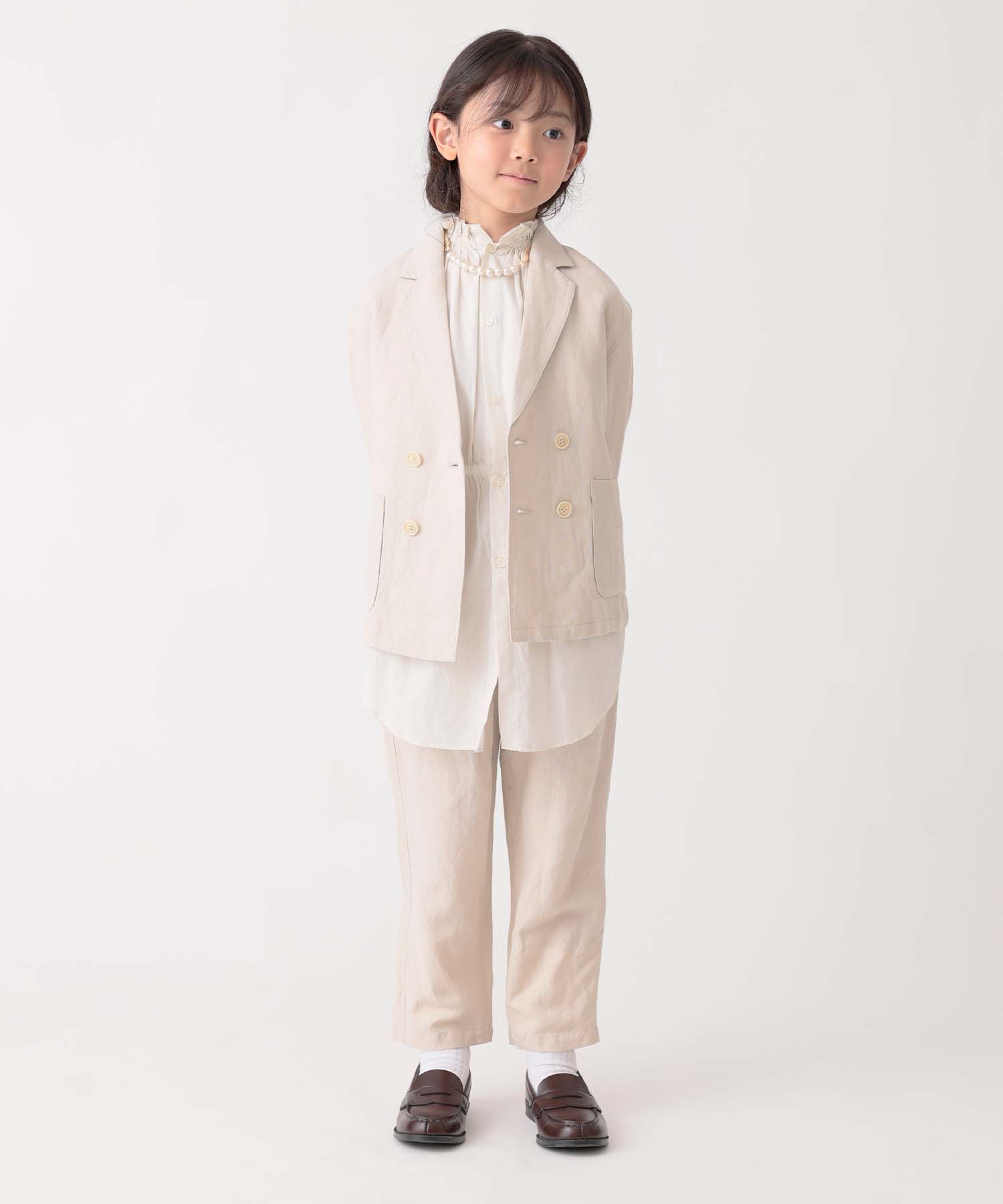 Environmentally friendly material》LINEN/RAYON JACKET Cool touch