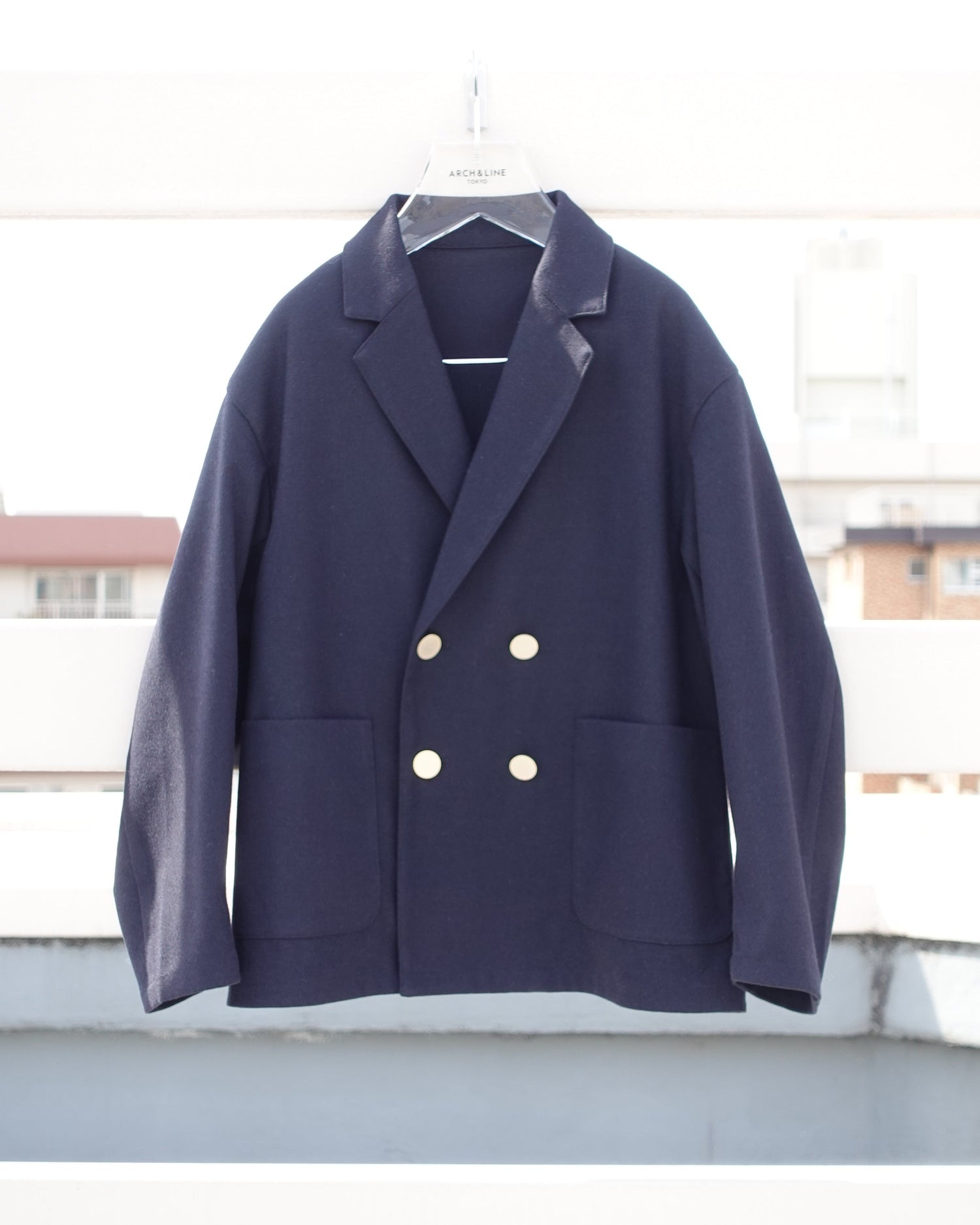 《環境配慮素材》FLANNEL EASY JACKET オンオフ兼用 セットアップ対応［115-145cm］