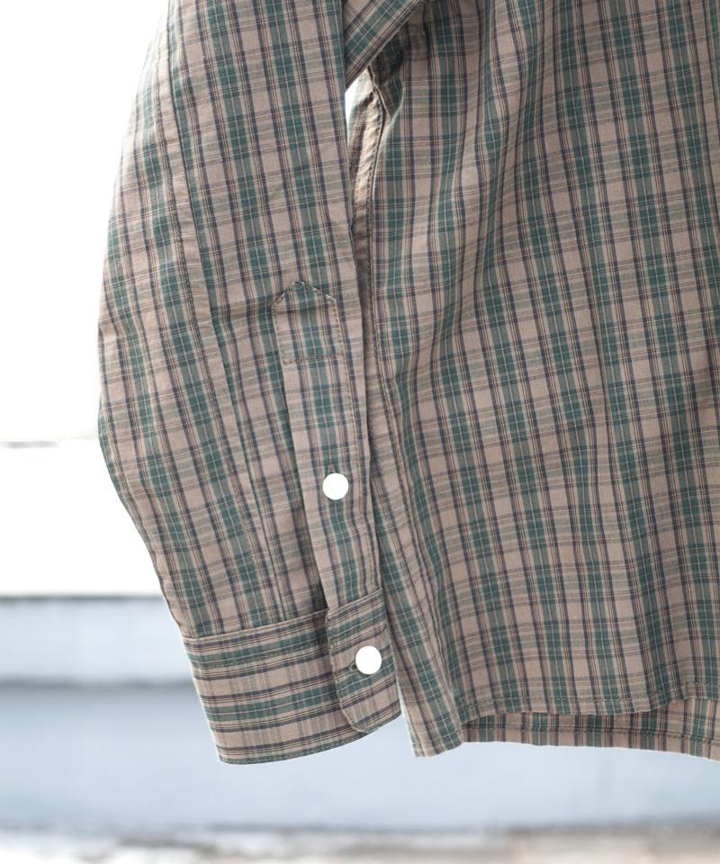 COTTON CHECK BD SHIRT For both on and off use Cotton [100-145cm]