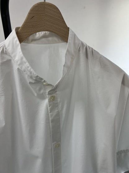 BAND COLLAR H/S SHIRT シェアシャツ 親子兼用