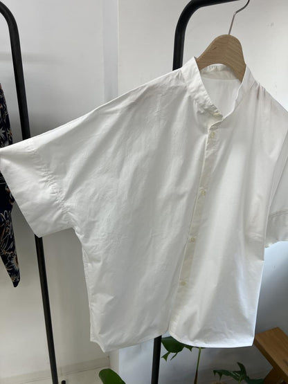 BAND COLLAR H/S SHIRT シェアシャツ 親子兼用