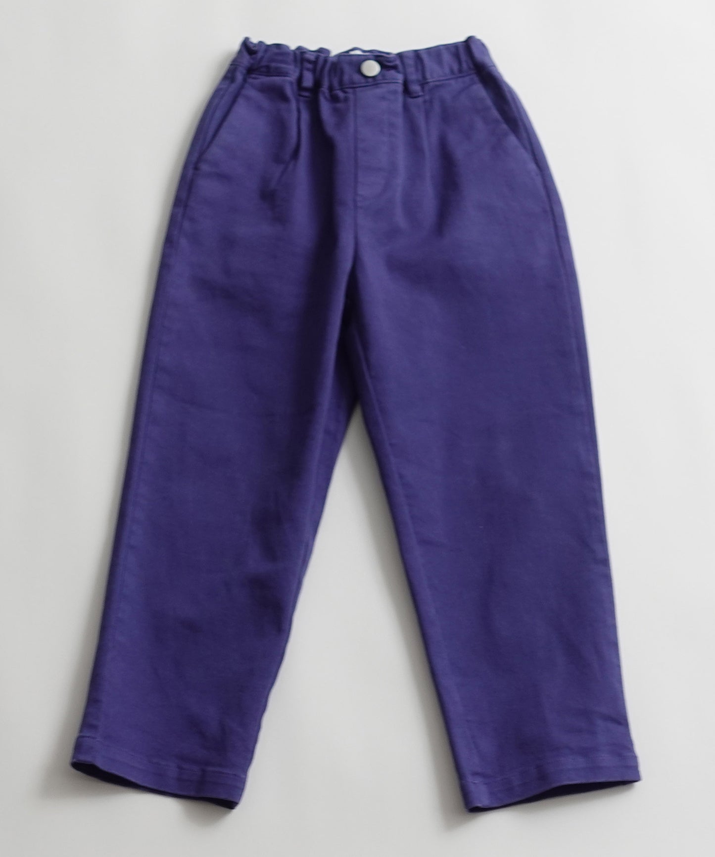 TWILL CREW PANTS 厚手 製品染め テーパード