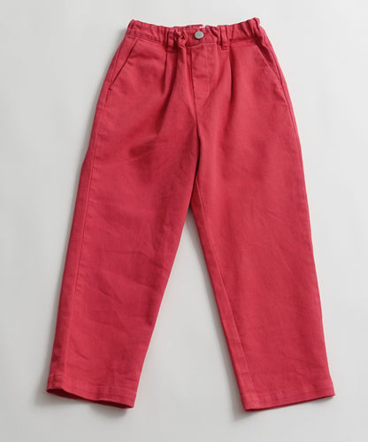 TWILL CREW PANTS 厚手 製品染め テーパード