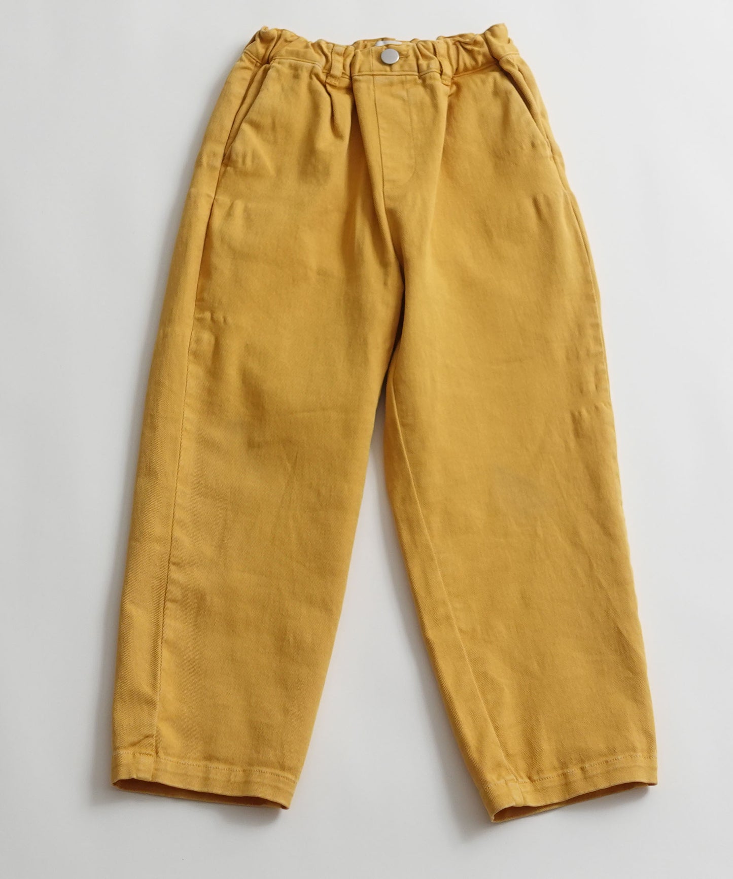 TWILL CREW PANTS 厚手 製品染め テーパード