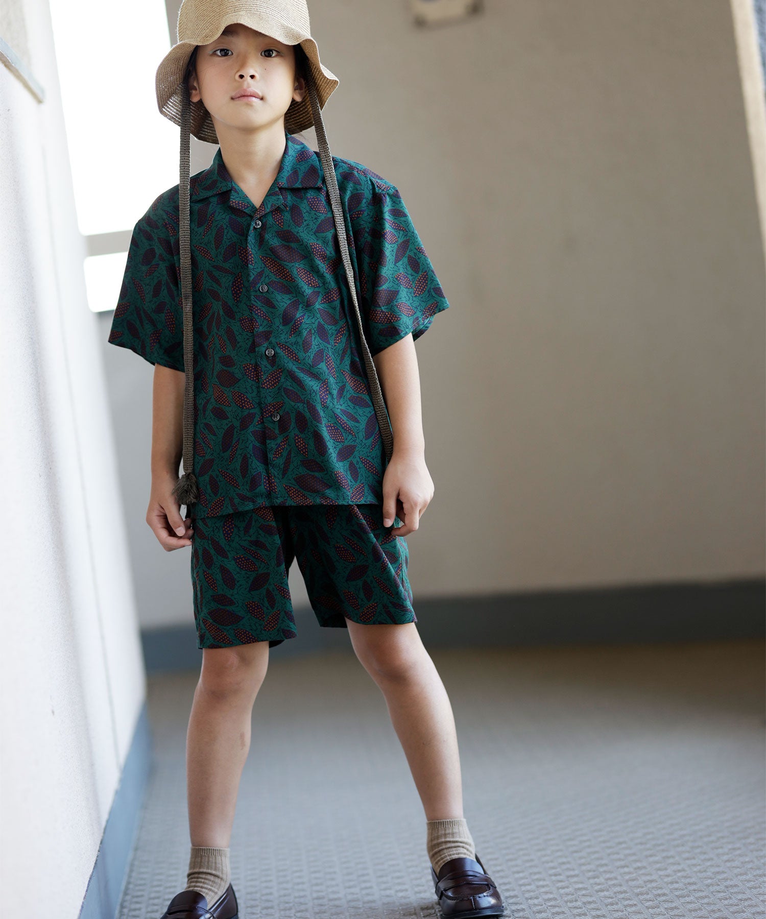 ボタニカル&アート オープンカラー半袖シャツ［100-145cm］ – ARCH&LINE
