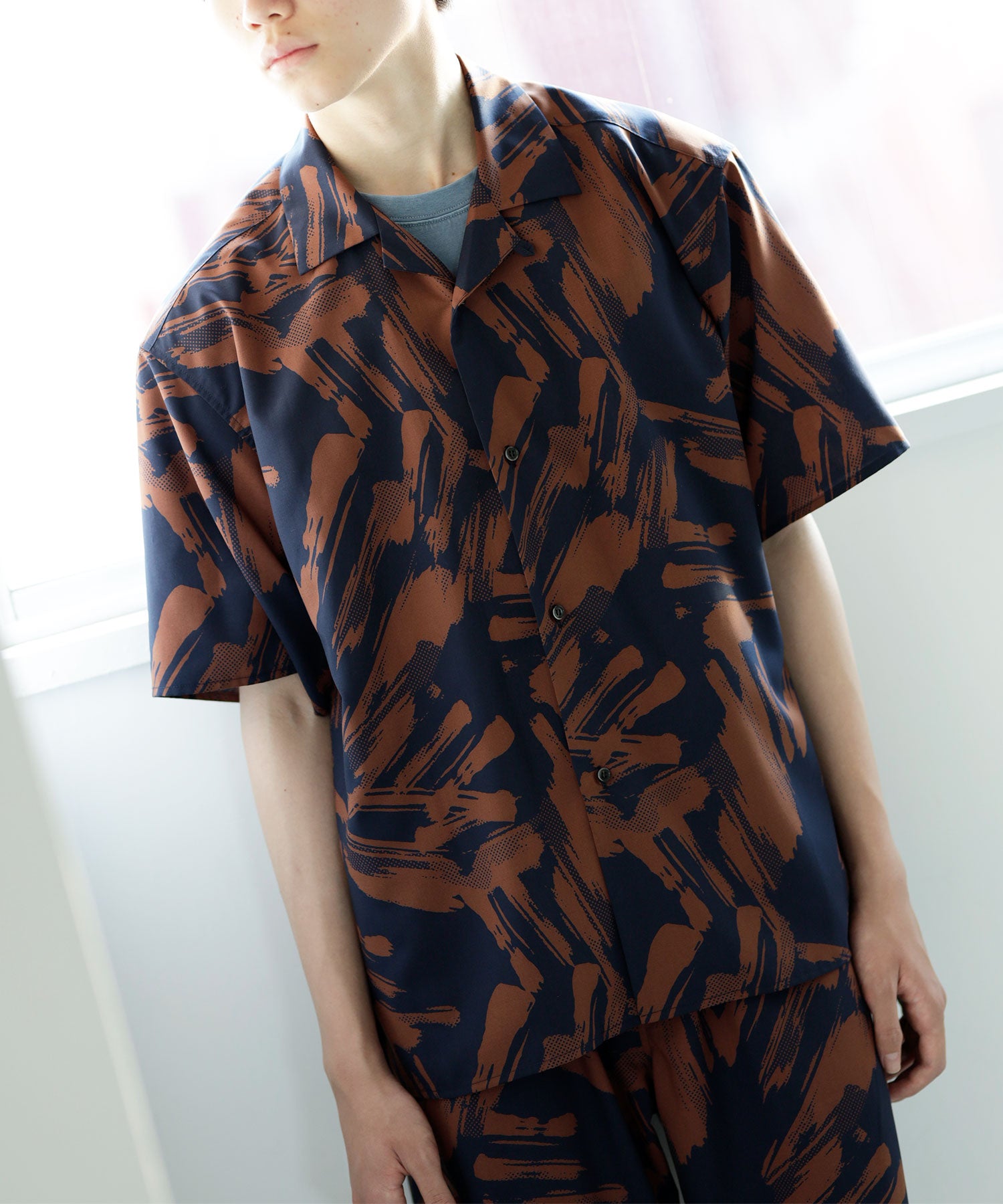 ボタニカル&アート オープンカラー半袖シャツ［100-145cm］ – ARCH&LINE
