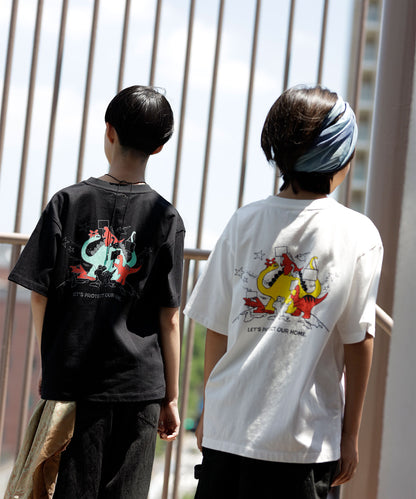 《環境配慮素材》*SUPER-KIKI コラボ*オーガニックオーガニックコットン 子供の権利 TEE［100-145cm］