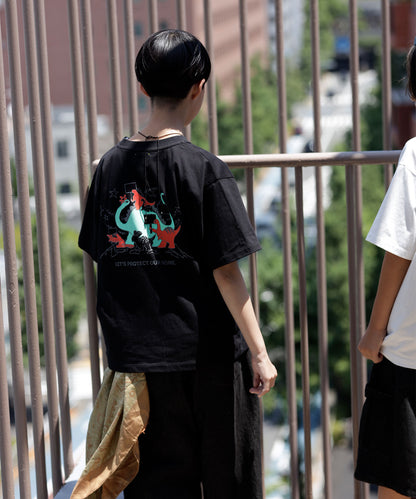 《環境配慮素材》*SUPER-KIKI コラボ*オーガニックオーガニックコットン 子供の権利 TEE［100-145cm］