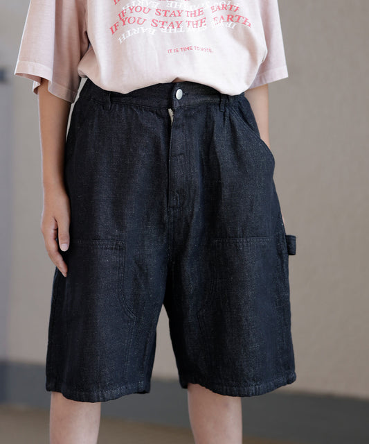 《環境配慮素材》Co/Li DENIM SHORTS［145-175cm］