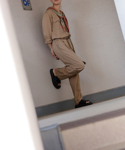 《環境配慮素材》Li/Ry CREW PANTS