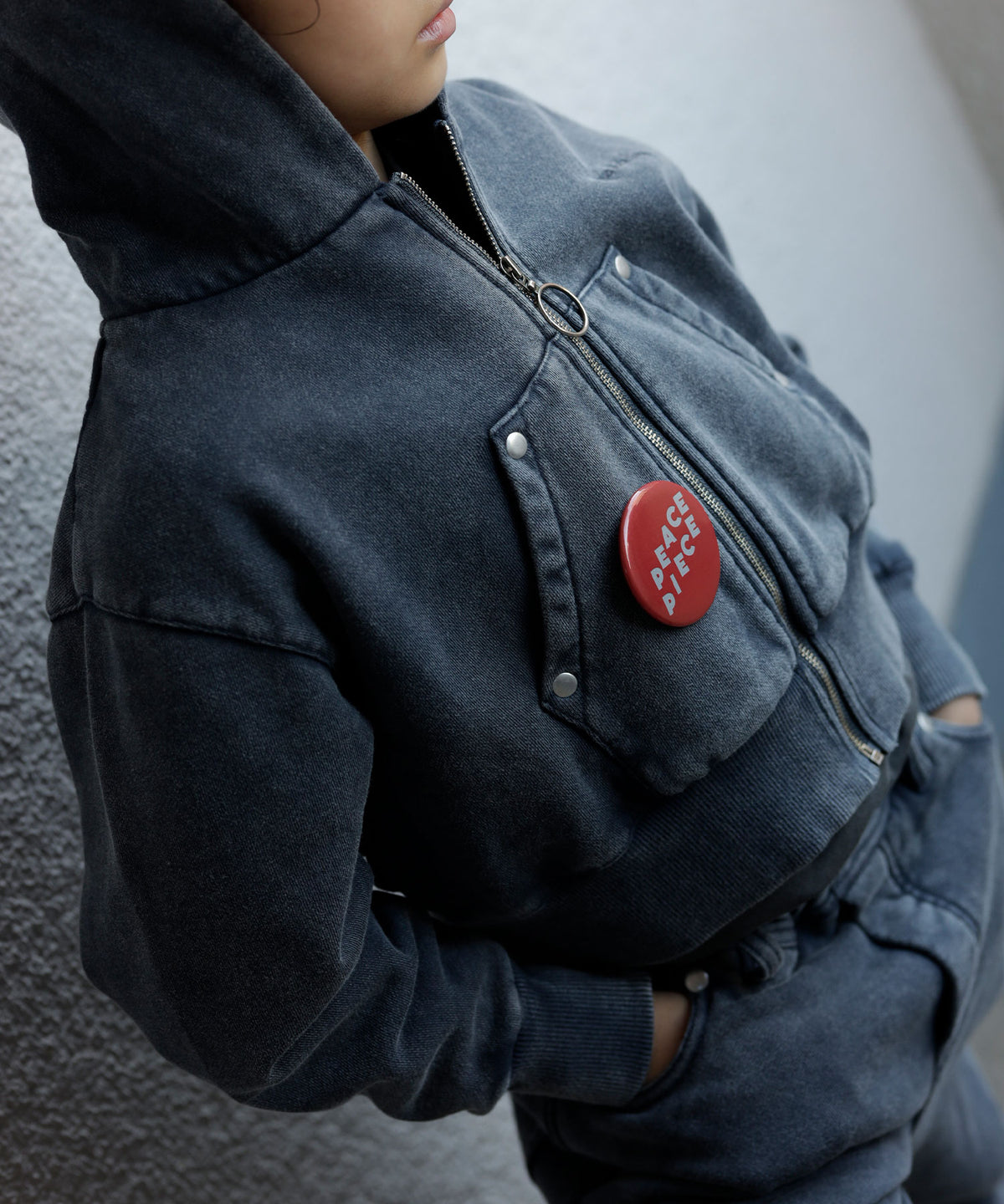 《環境配慮素材》OG TERRY LOOP CLOUDY DYE PARKA［85-145cm］セットアップ対応