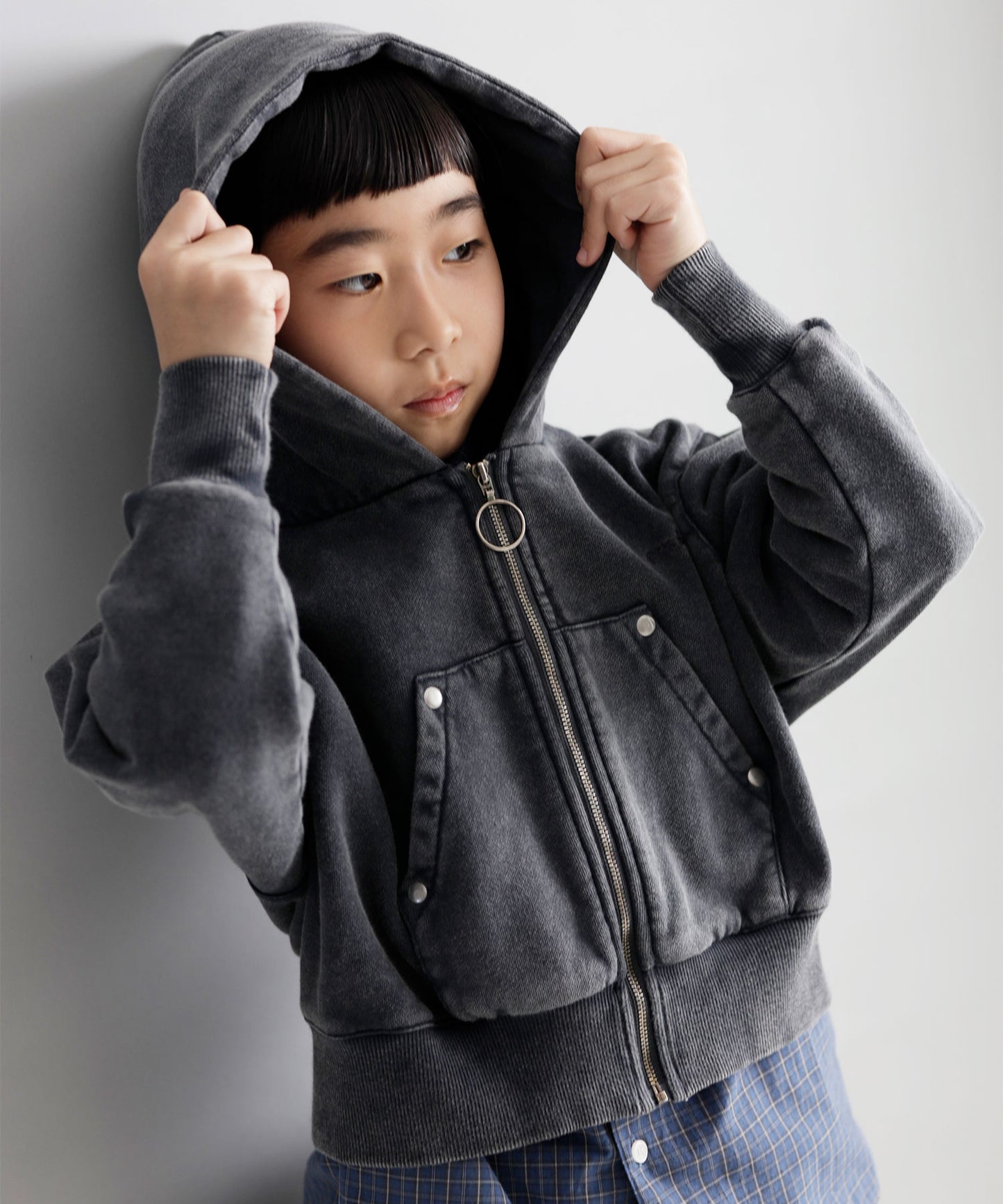 《環境配慮素材》OG TERRY LOOP CLOUDY DYE PARKA［85-145cm］セットアップ対応